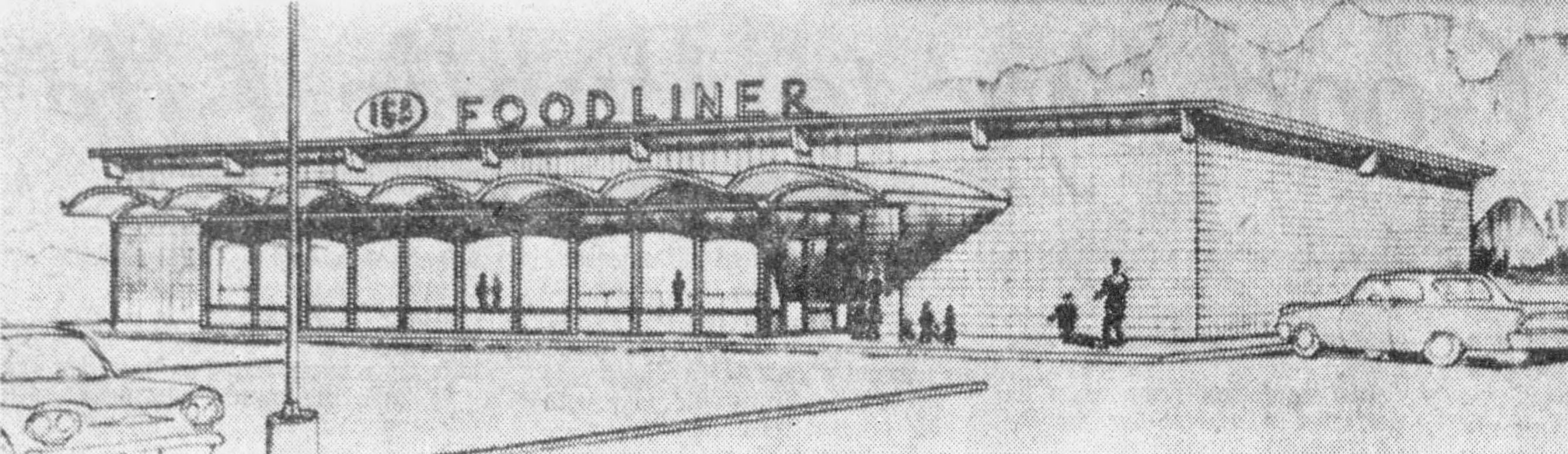 Heights IGA artist's rendering — 1960
